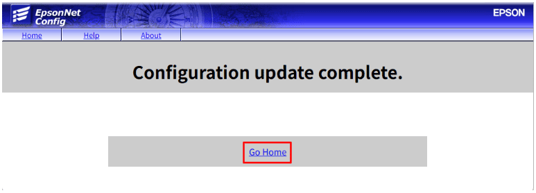 Configuration update complete.